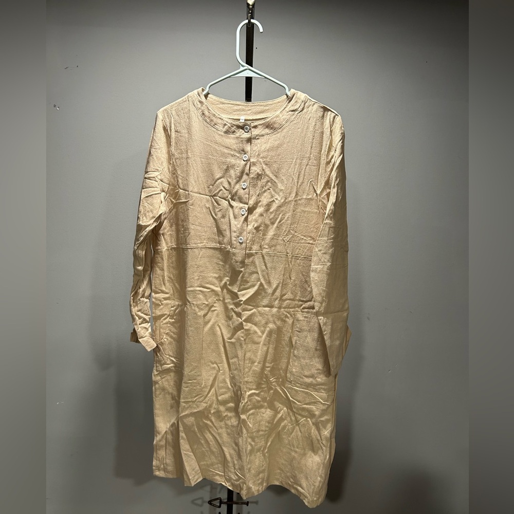Men's Cream Night Shirt